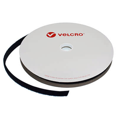 Image of VELCRO Brand Flame Retardant Sew-on 20mm x 25m Black LOOP