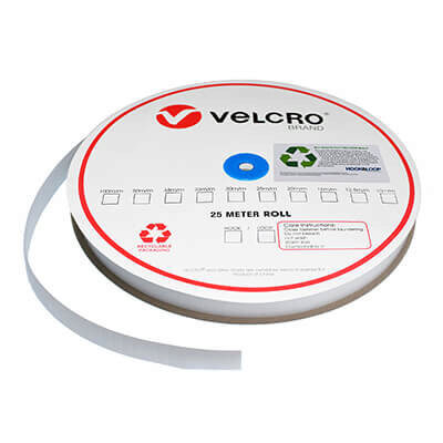 Image of 20mm VELCRO Brand ECO Recycled Content Sew-on HOOK 02J - White