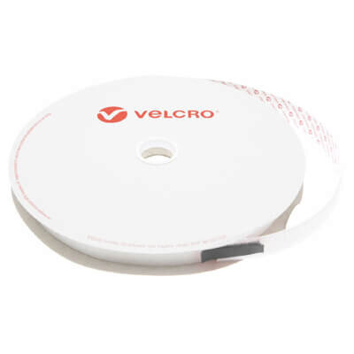 Image of 20mm x 25m PS15 Flame Retardant Self Adhesive White VELCRO Brand HOOK