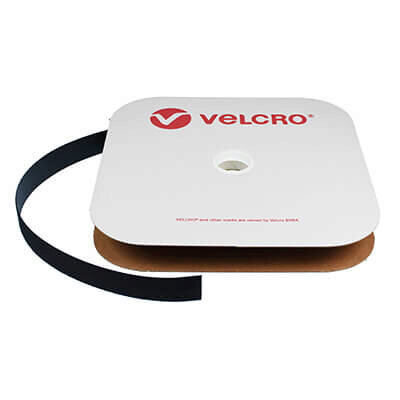 Image of VELCRO Brand 25mm Black VEL-LOC Sew On HOOK - 25m
