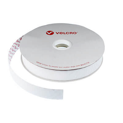 Image of 20mm VELCRO Brand PS30 HTH830 White Extra Thin Stick On HOOK