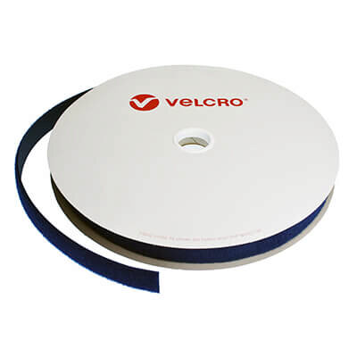 Image of 25mm VELCRO Brand Navy Blue Sew On Loop Tape 25m