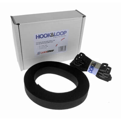 Image of 25mm Adjustable Buckle Strap Kit with Plastic Hook and Velour Loop