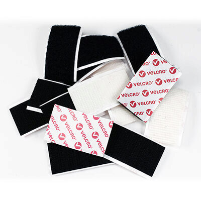 Image of VELCRO Brand 25mm Wide Stick-On Straight Cut Shape x 25