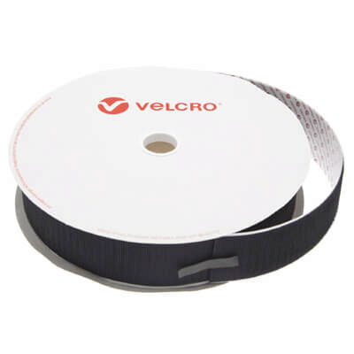 Image of 50mm x 25m PS15 Flame Retardant Self Adhesive Black VELCRO Brand HOOK