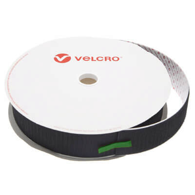 Image of 50mm VELCRO Brand Black PS18 Acrylic Self Adhesive - Hook 25m Roll