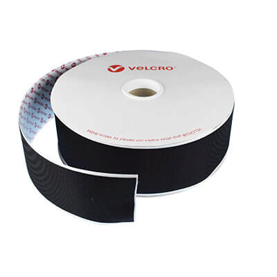 Image of 50mm VELCRO Brand PS30 HTH830 Black Extra Thin Stick On HOOK