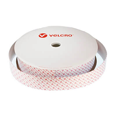VELCRO Brand Heavy Duty Stick On HOOK 50mm x 25m - White