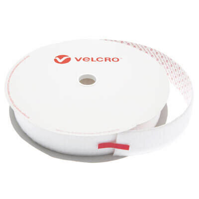 Image of 50mm VELCRO Brand White PS14 Self Adhesive - Loop 25m Roll