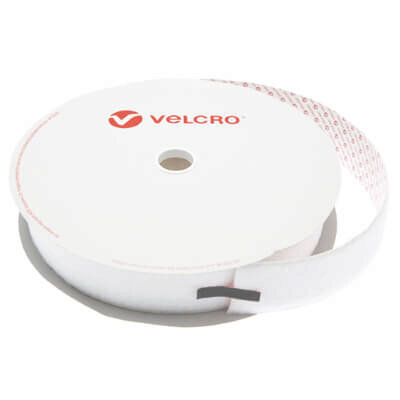 Image of 50mm x 25m PS15 Flame Retardant Self Adhesive White VELCRO Brand LOOP