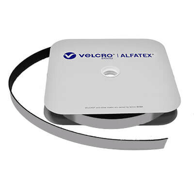 Image of VELCRO Brand Trade Self Adhesive 20mm x 25m Black LOOP