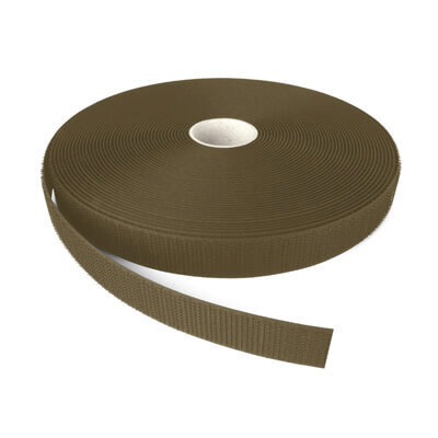 Image of 25mm VELCRO Brand ALFATEX Army Green Sew On HOOK Tape 25m