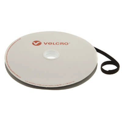 VELCRO Brand ONE-WRAP Strap 10mm x 25m Roll Black