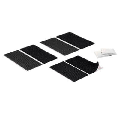 Image of Number Plate Fixing Kit with VELCRO Brand ULTRAMATE Black