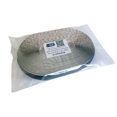 VELCRO Brand 5m x 20mm Stick On Black Hook and Loop