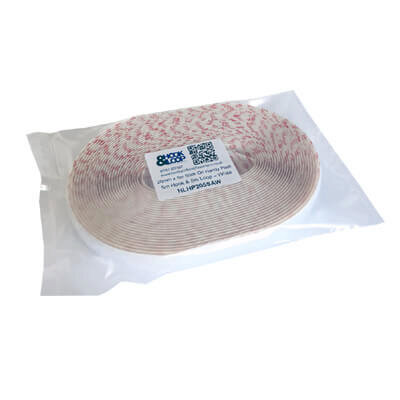 Image of VELCRO Brand 5m x 20mm Stick On White Hook and Loop