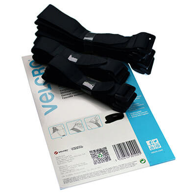 Image of VELCRO Brand Reusable Ring Straps 3 Sizes Pack of 12