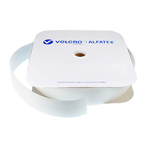 50mm Snag Free Sew-On VELCRO® Brand OMNI-TAPE® 25m Roll in White 50mm Snag Free Sew-On VELCRO® Brand OMNI-TAPE® 25m Roll in White