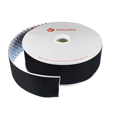50mm VELCRO® Brand PS30 HTH830 Black Extra Thin Stick On HOOK