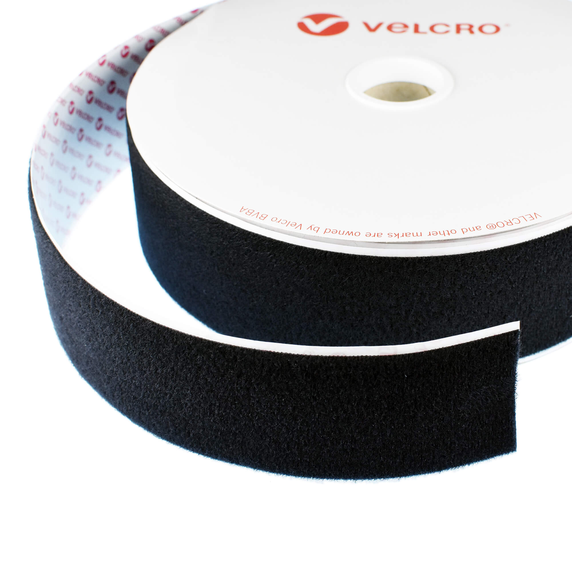 Velcro brand Black Hook & loop Tape (L)1m (W)50mm