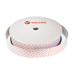 VELCRO® Brand Heavy Duty Stick On HOOK 50mm x 25m - White