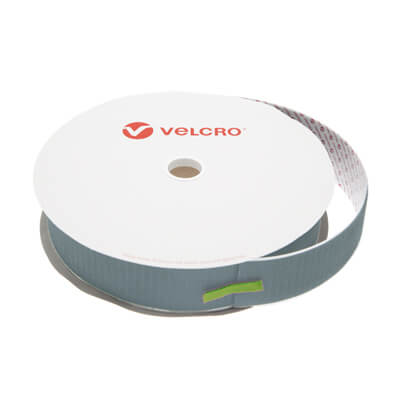 50mm x 25m PS15 Flame Retardant Self Adhesive Grey VELCRO Brand HOOK