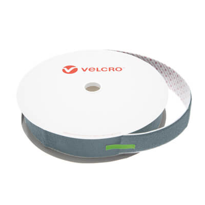 50mm x 25m PS15 Flame Retardant Self Adhesive Grey VELCRO Brand LOOP