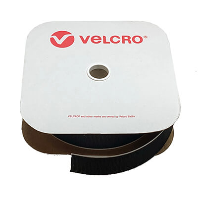 VELCRO Brand Extra Strong Stick-On Hook VEL-LOC - 50mm x 25m in Black