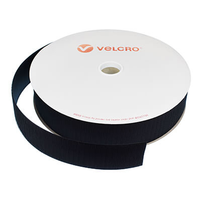 50mm Black Sew-On VELCRO Brand Hook Tape 25m Roll