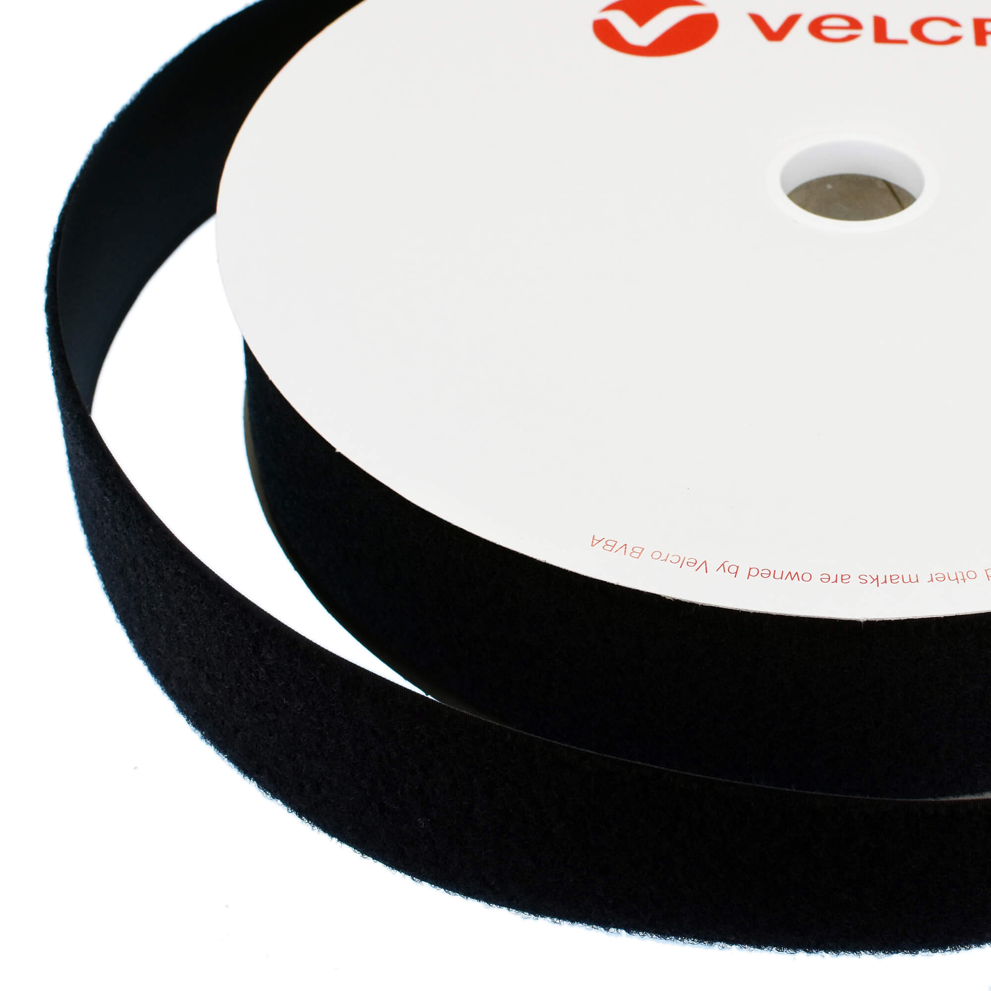 Velcro brand Black Hook & loop Tape (L)1m (W)50mm