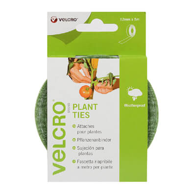 VELCRO Brand Reusable Garden Plant Ties 12mm x 5m Green