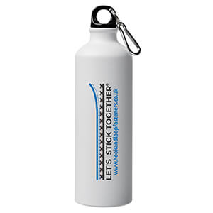 Let's Stick Together 770 ml Matte Water Bottle with Carabiner