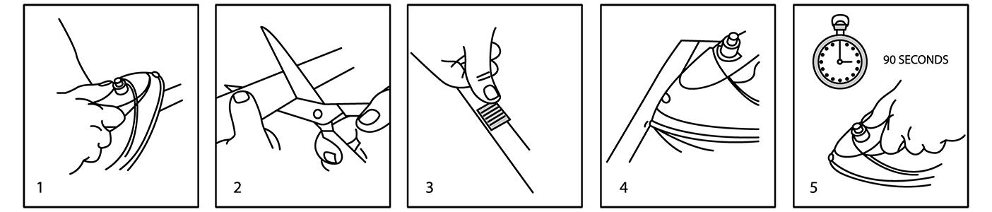 Iron-on VELCRO® Brand Fabric Fusion Tape Instructions