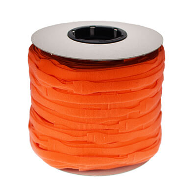 VELCRO Reusable Cable Ties 20mm x 200mm in Orange Spool of 750