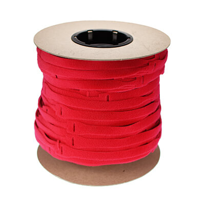 VELCRO Reusable Cable Ties 20mm x 200mm in Red Spool of 750