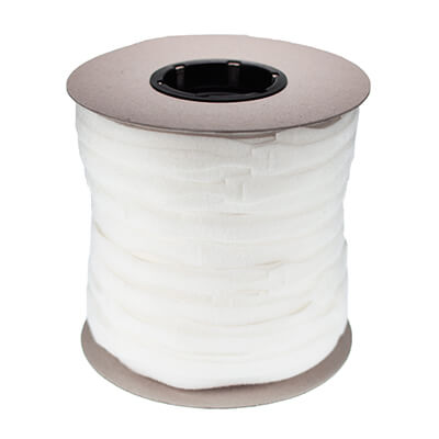 VELCRO Reusable Cable Ties 20mm x 200mm in White Spool of 750