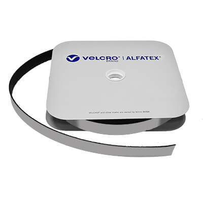 VELCRO Brand Trade Self Adhesive 25mm x 25m Black LOOP