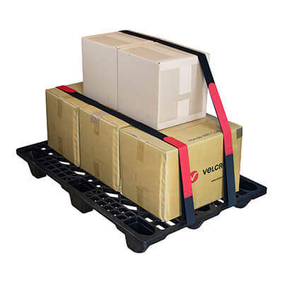 Reusable Double Face Hook and Loop Strap for Plastic Pallets