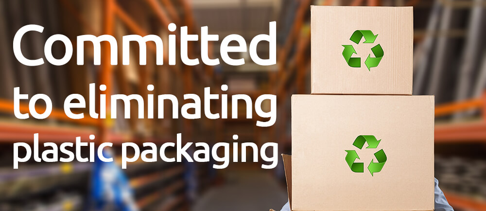 Committed to eliminating plastic packaging