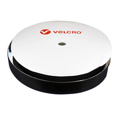 VELCRO Brand Stick-On Plastic Hook HTH751 - 50mm x 25m Roll in Black