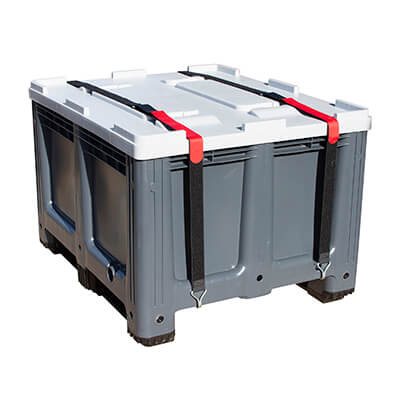 50mm Plastic Pallet 2 Piece Hook and Loop Lid Straps 2 Pack