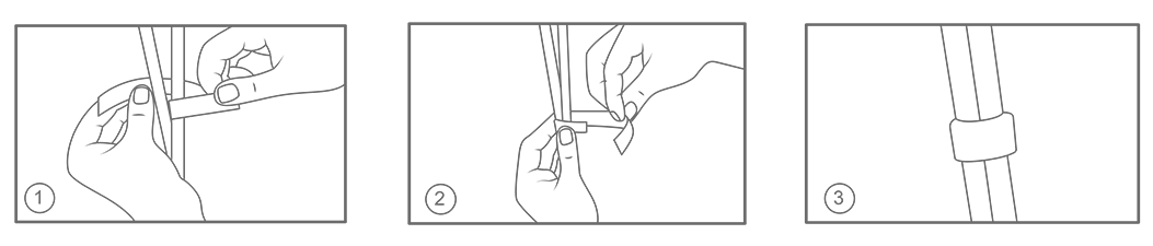 Plant Tie Application Illustraion Plant Tie Application Illustraion