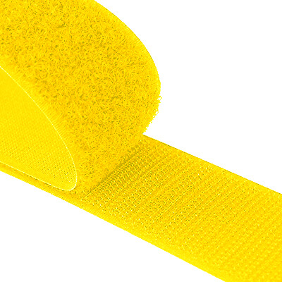 25mm Hi Viz Yellow VELCRO® Brand Sew On Fastener Per Metre