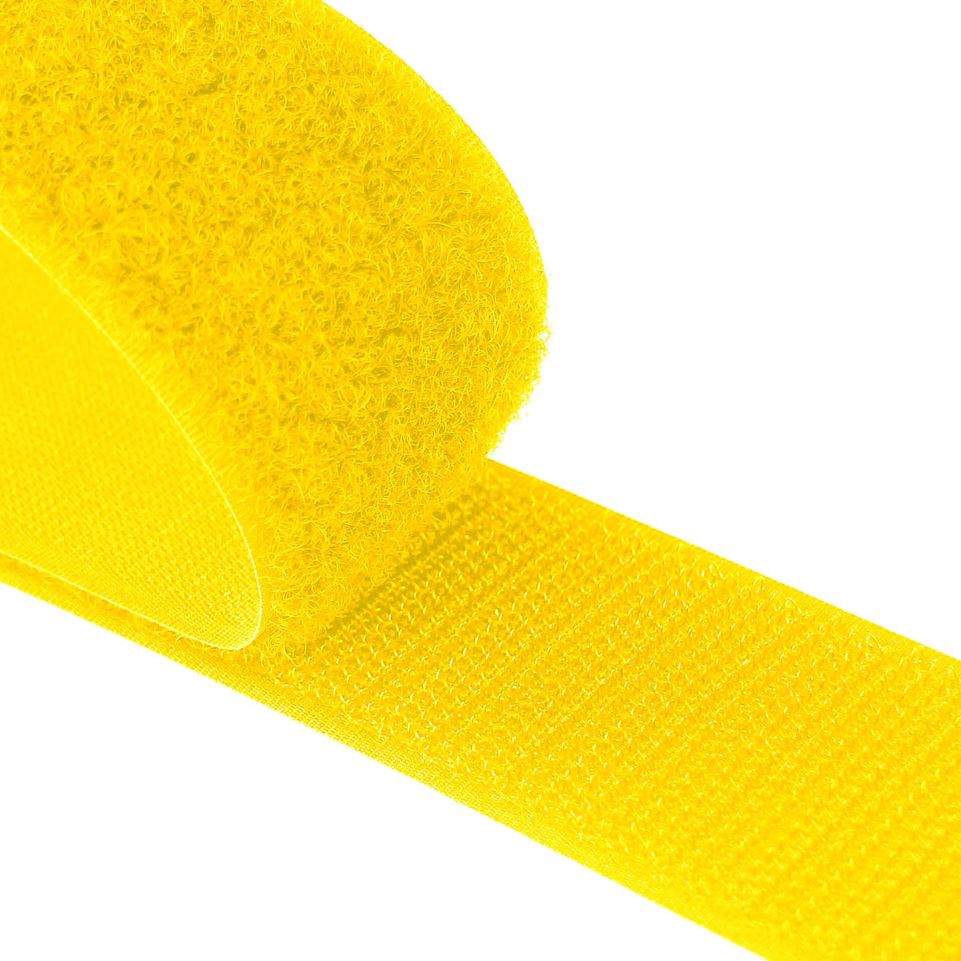 Sew-On VELCRO® Brand Hook & Loop 25mm Flourescent Yellow Per Metre