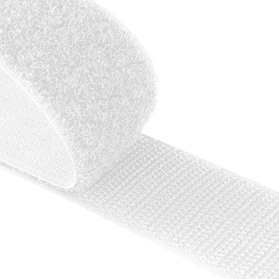 25mm Wide White VELCRO® Brand Sew On Fastener Per Metre